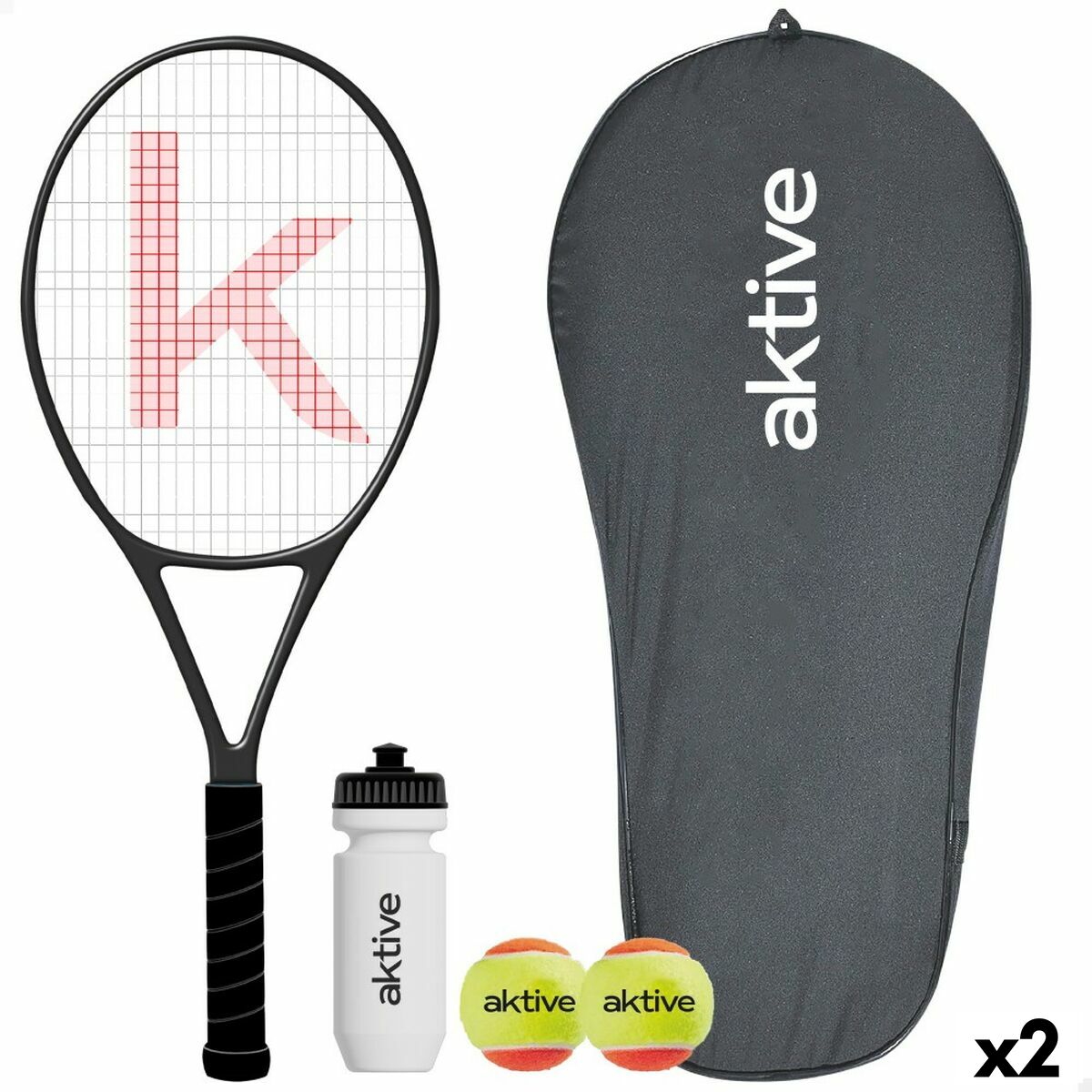 Tennisracket Aktive (2 antal) - 3