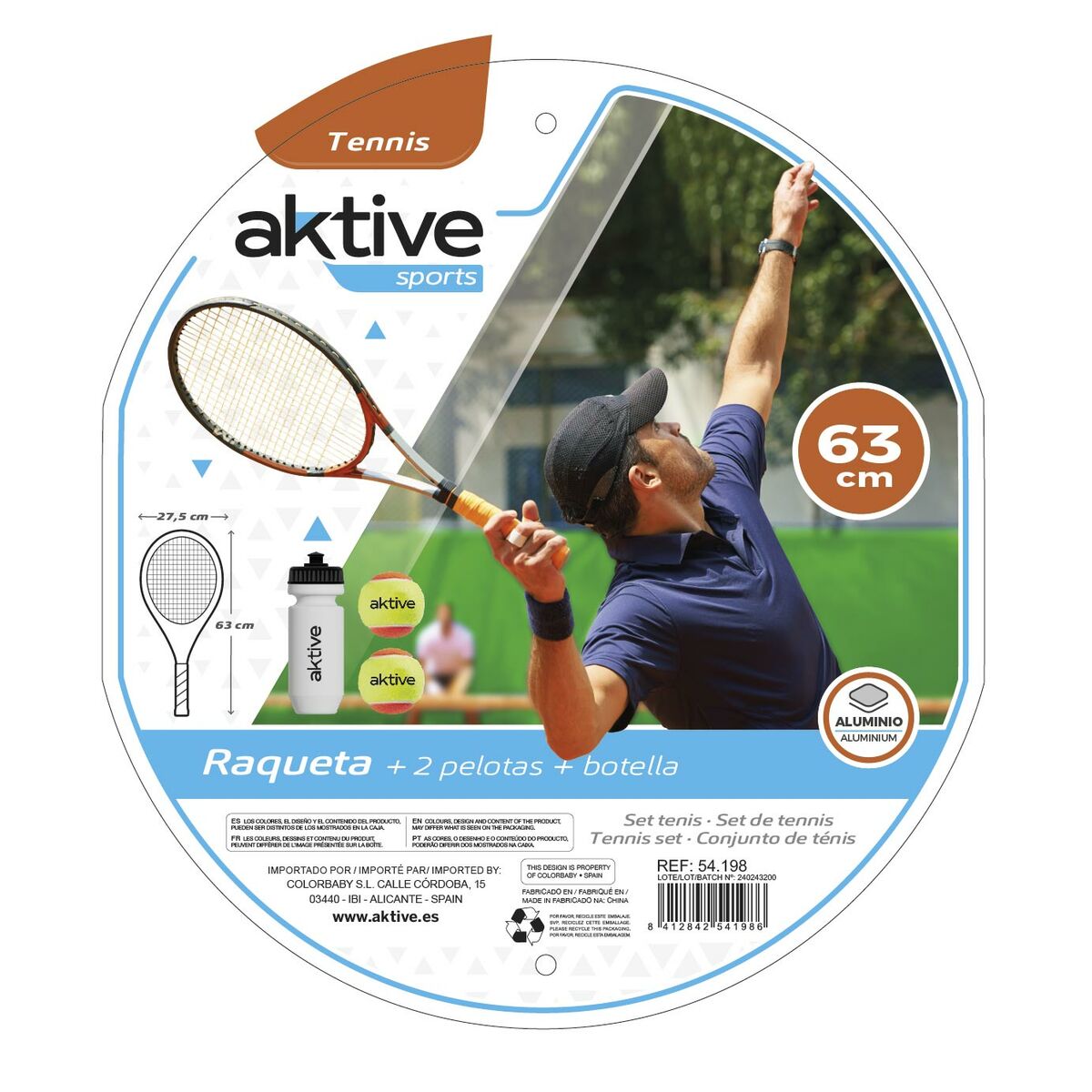 Tennisracket Aktive (2 antal) - 5