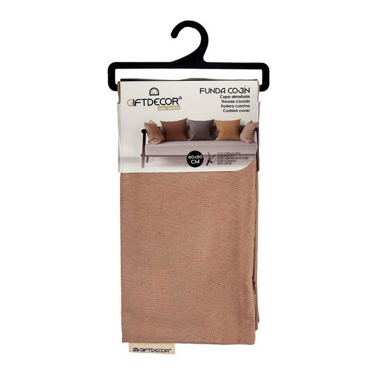 Kuddfodral Gift Decor Brun 45 x 0,5 x 45 cm 60 x 0,5 x 60 cm - 5