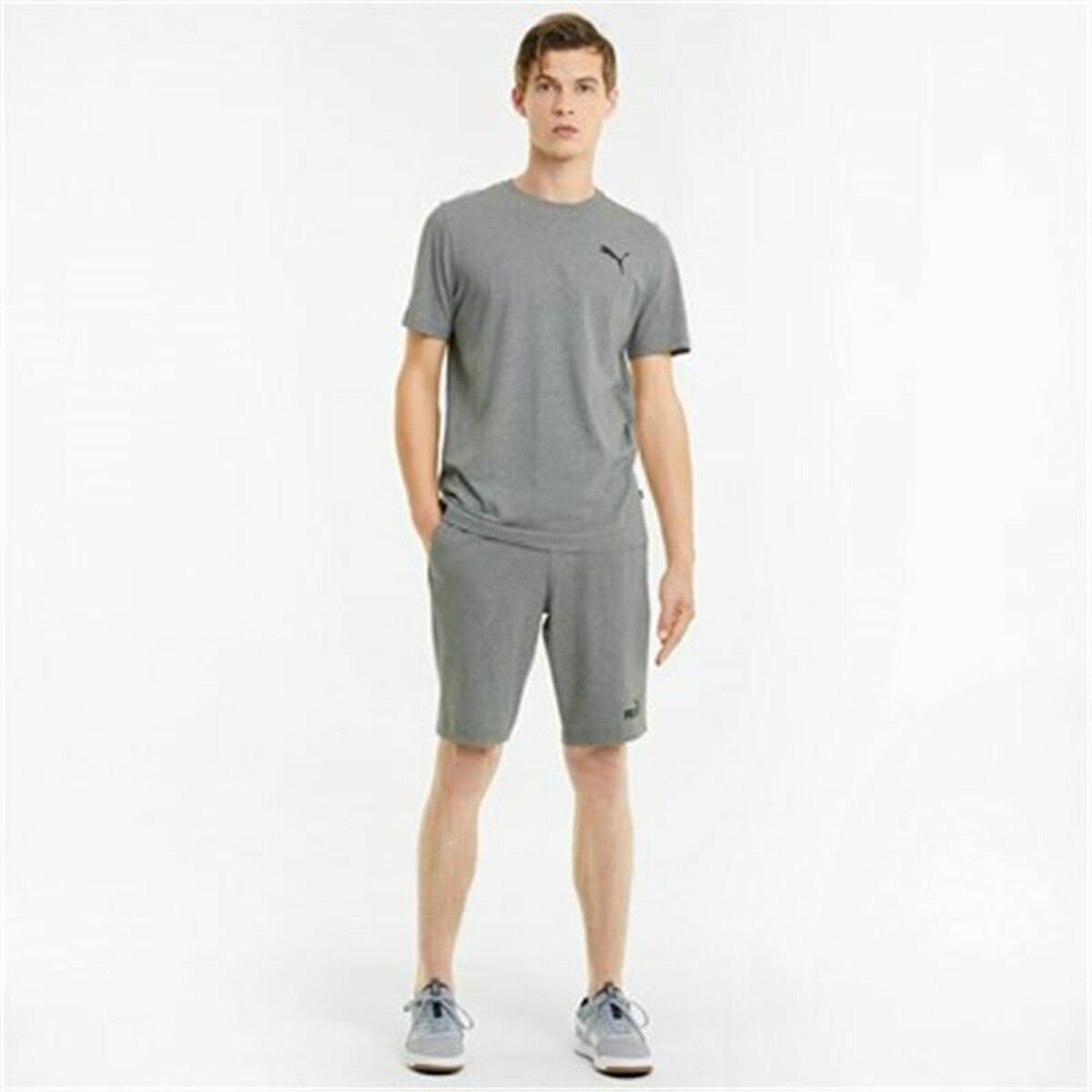 Sportshorts för män Puma Essentials Ljusgrå - 5