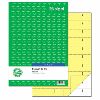 Rutnätsark Sigel BO116 Gul A4 (Renoverade A)