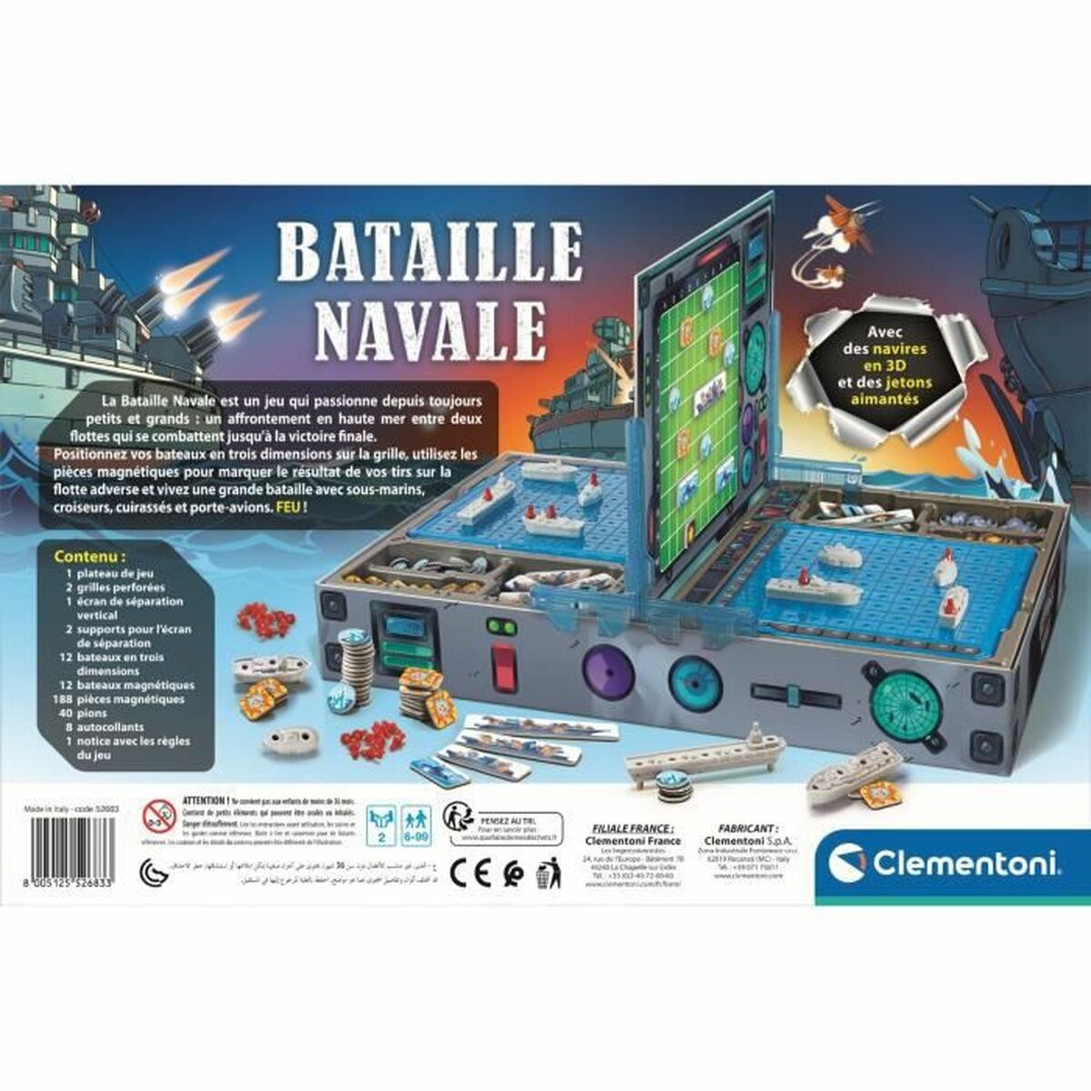 Sällskapsspel Clementoni Naval Battle - 3