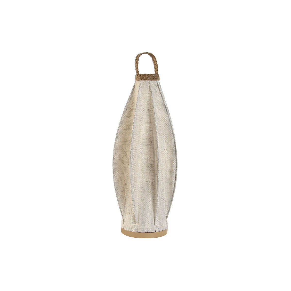 Bordslampa Home ESPRIT Brun linne Metall Snöre 25 x 25 x 60 cm