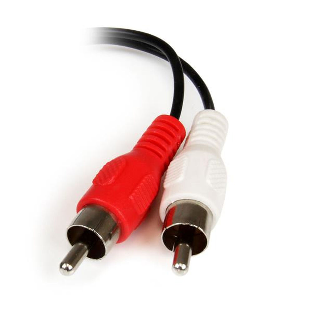 Ljudkabel Jack (3,5 mm) till 2 RCA Startech MUFMRCA              Svart 0,15 m - 3