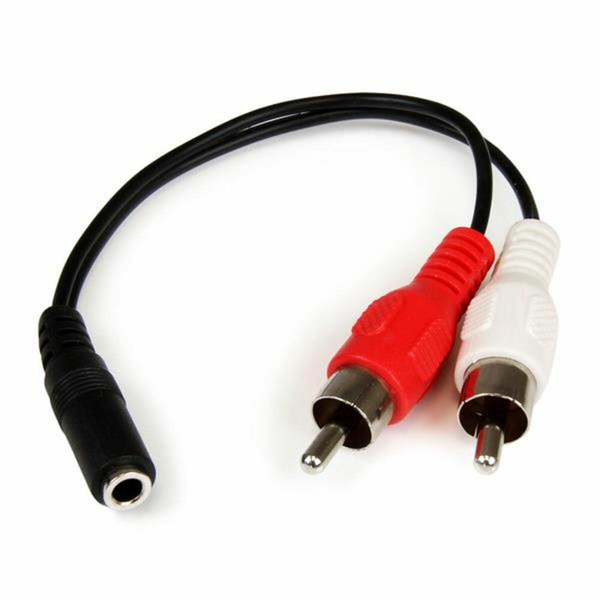 Ljudkabel Jack (3,5 mm) till 2 RCA Startech MUFMRCA              Svart 0,15 m - 7