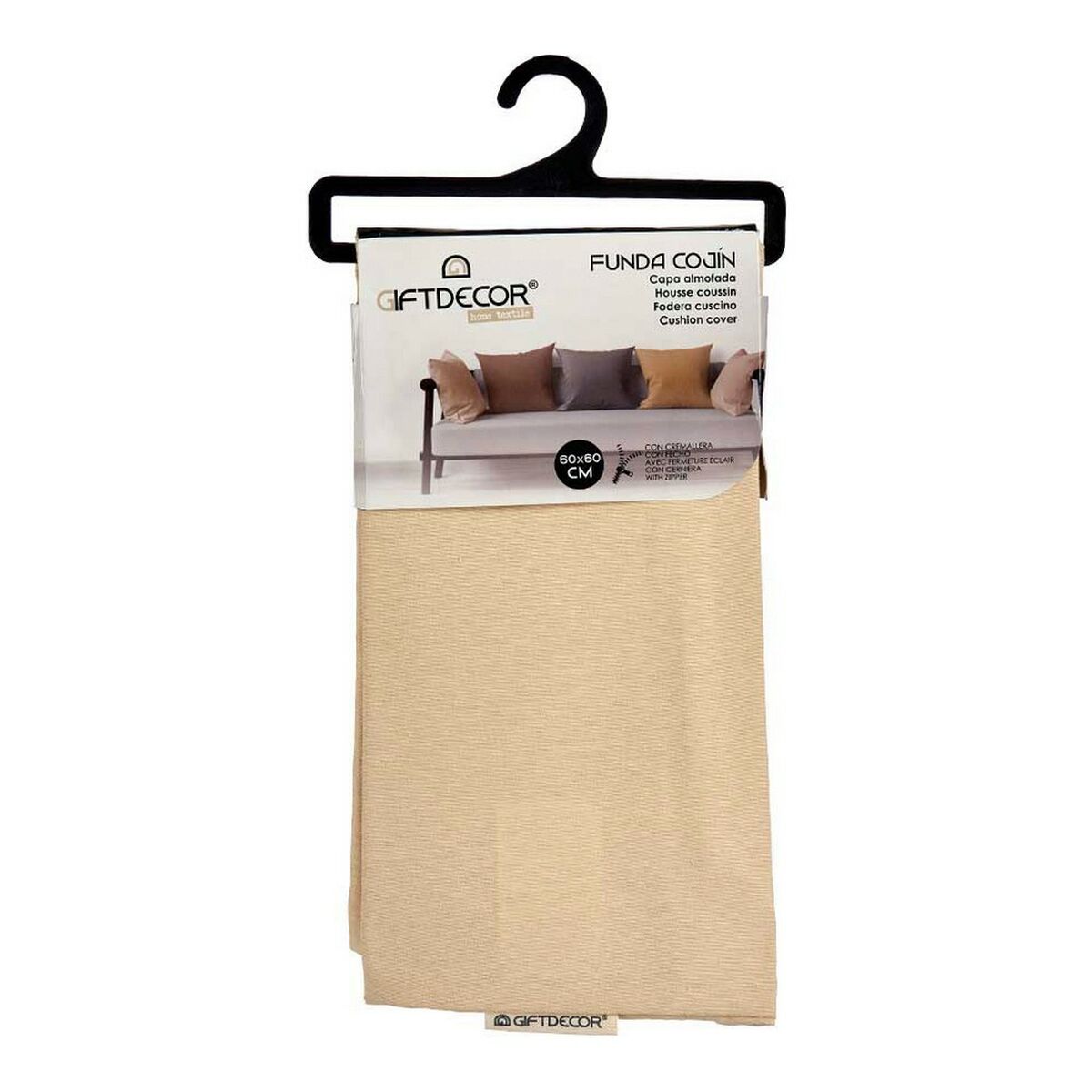 Kuddfodral Gift Decor Beige - 7