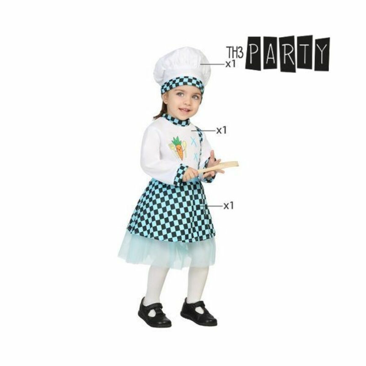 Maskeraddräkt bebis Kokerska (3 pcs) - 5