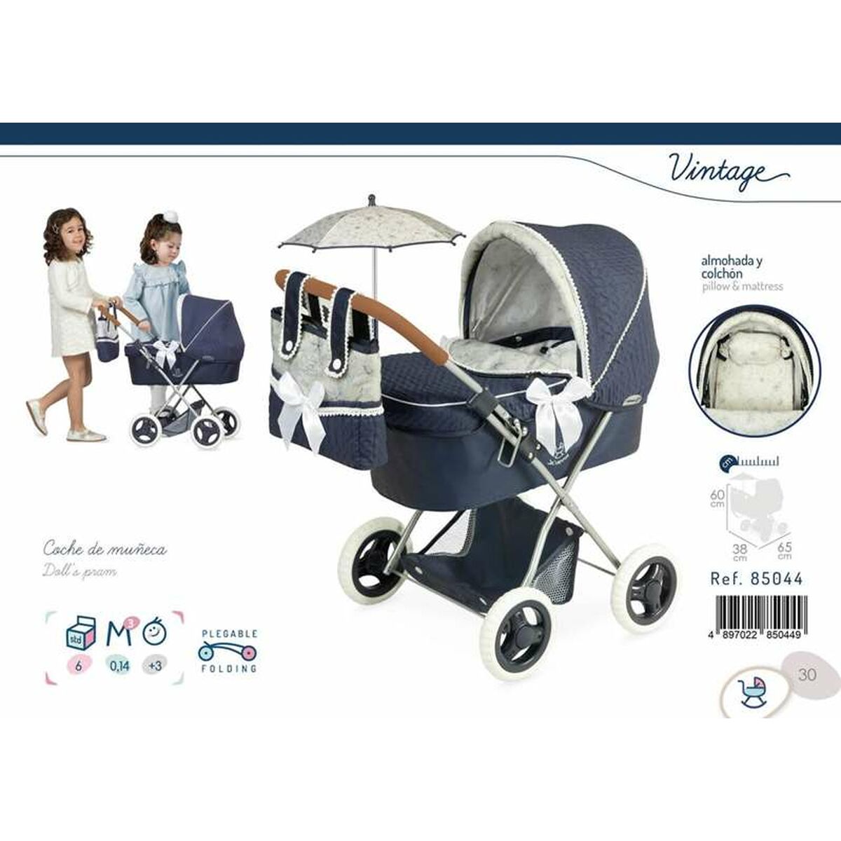 Dockvagn Decuevas Vintage 38 x 65 x 60 cm - 15