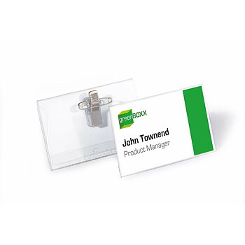 Identifikationsbricka Durable 810119 Transparent Plast 54 x 90 mm (50 antal) (Renoverade D)