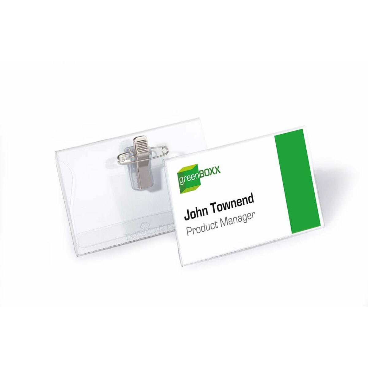 Identifikationsbricka Durable 810119 Transparent Plast 54 x 90 mm (50 antal) (Renoverade D) - 3