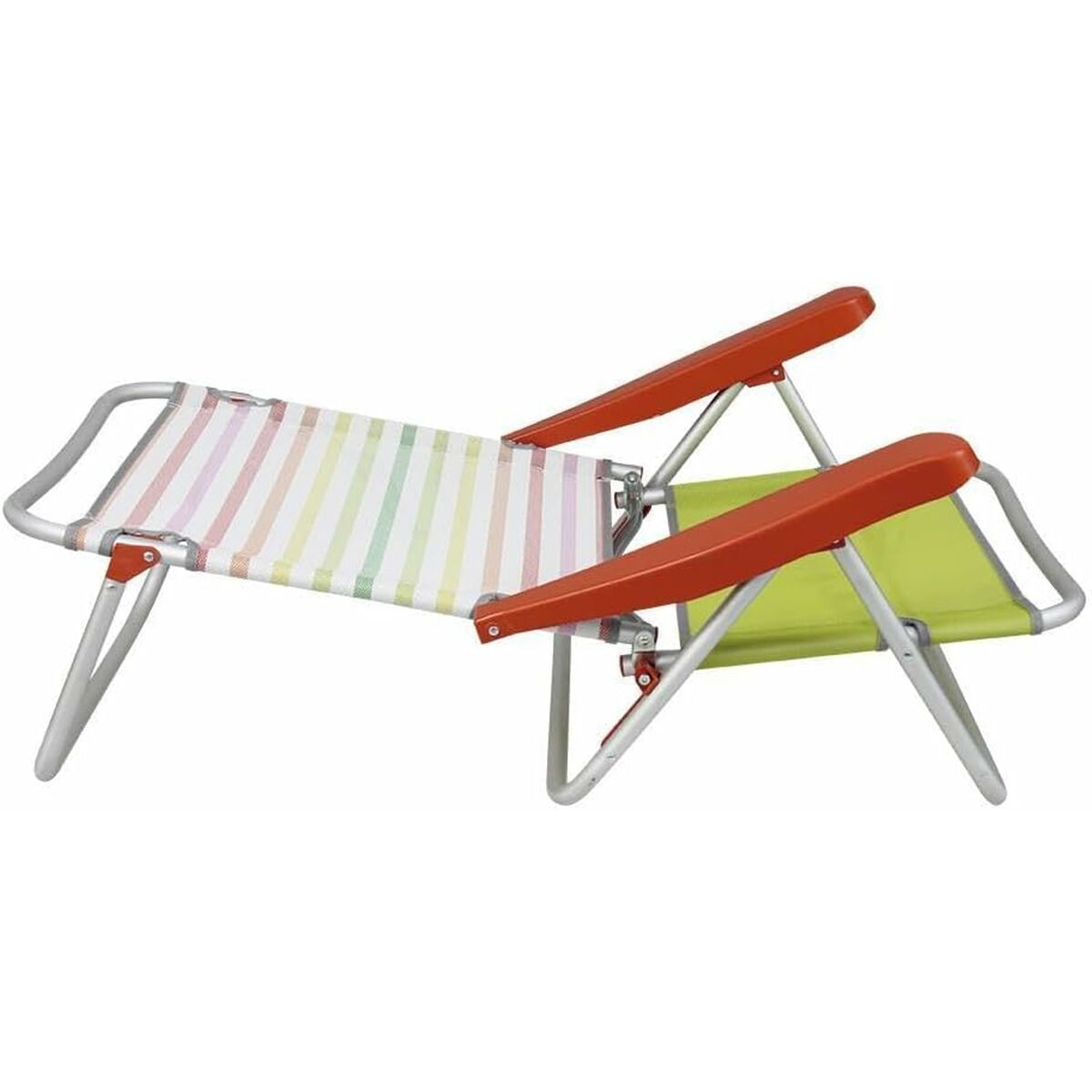 Fällbar stol med nackstöd 80 x 65 x 45 cm Multipla positioner Randig - 2