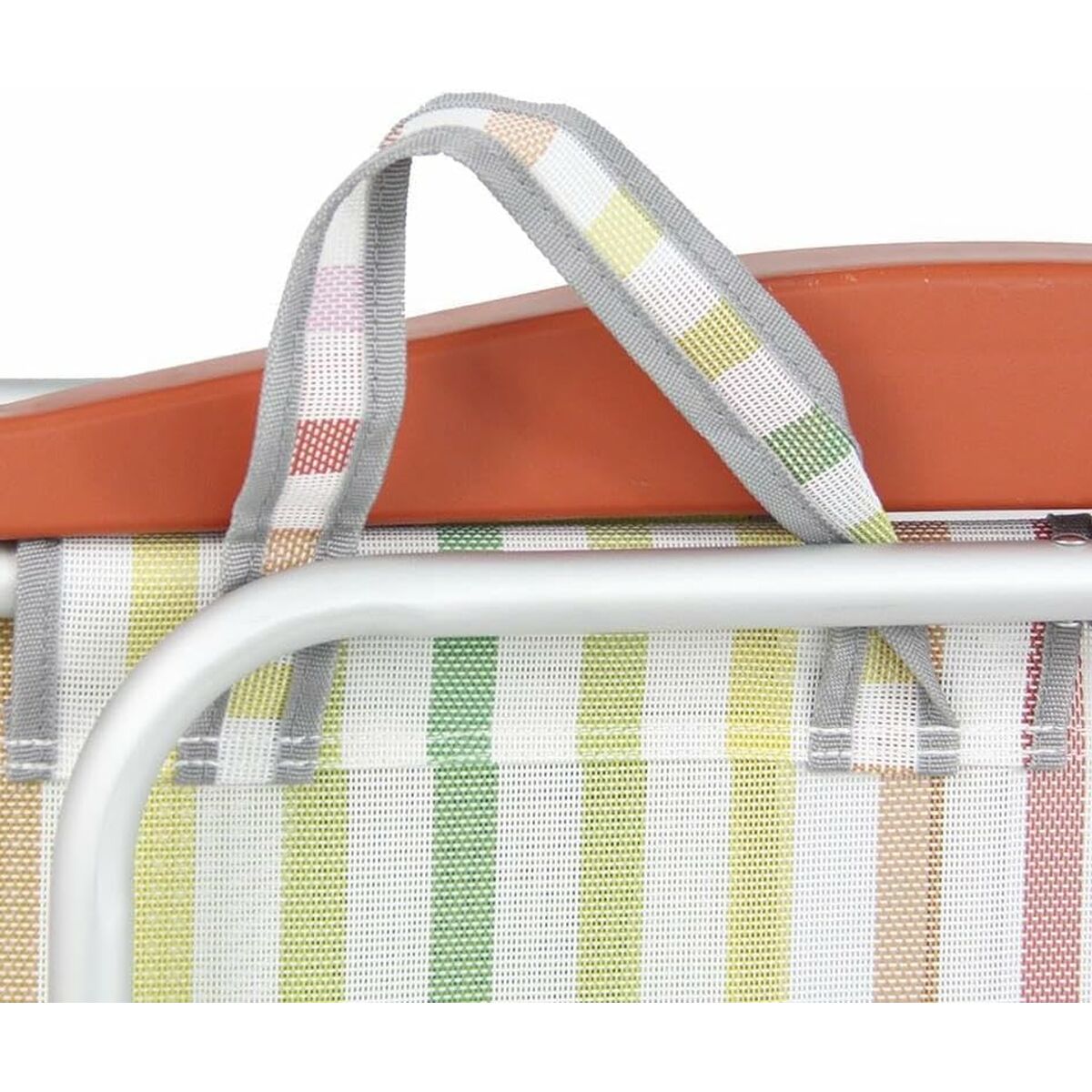Fällbar stol med nackstöd 80 x 65 x 45 cm Multipla positioner Randig - 3