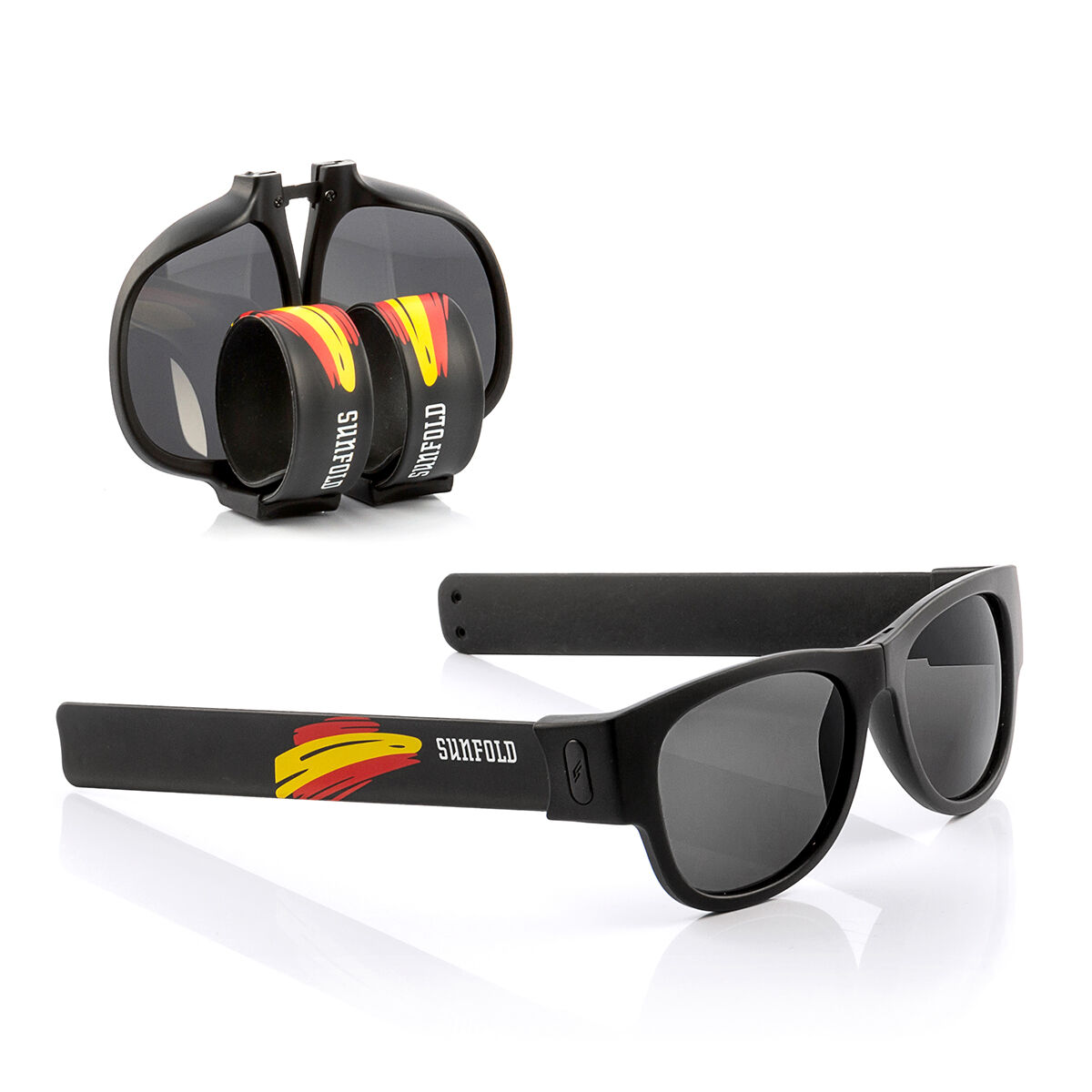 Hoprullningsbara solglasögon Sunfold Spain Black - 4