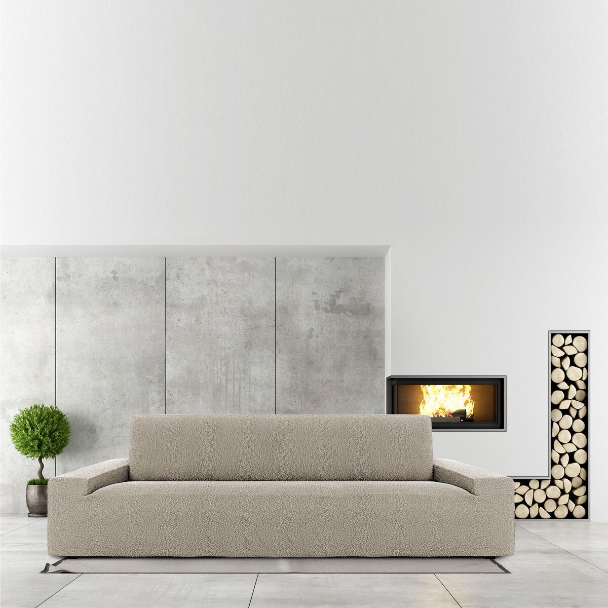 Sofföverdrag Eysa ROC Ljusbrun 70 x 120 x 330 cm - 3