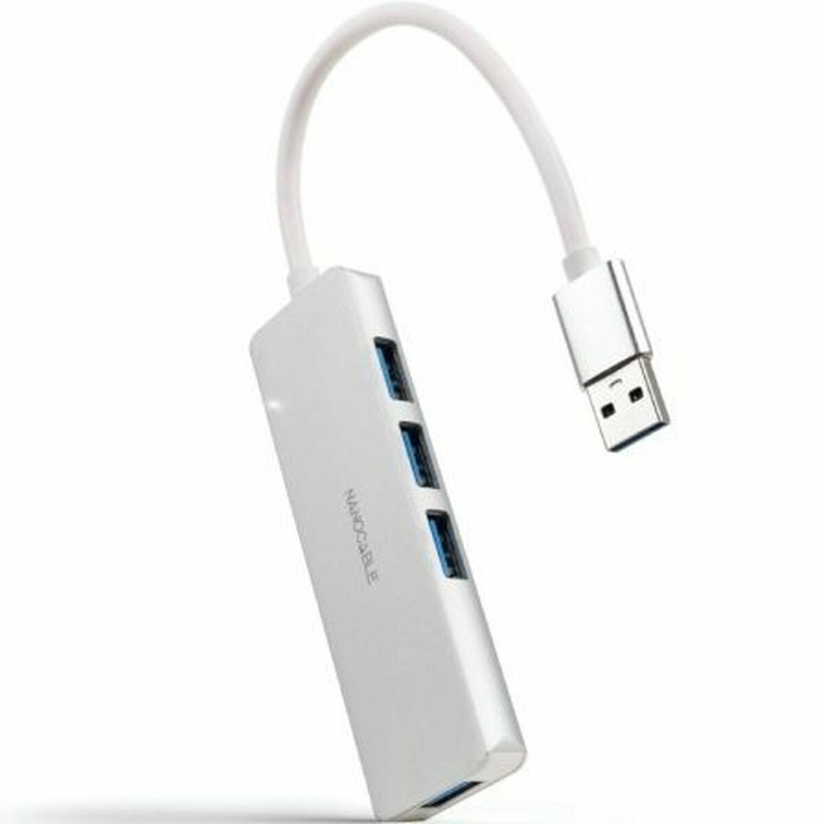USB-HUB NANOCABLE 10.16.4602 Silvrig - 2