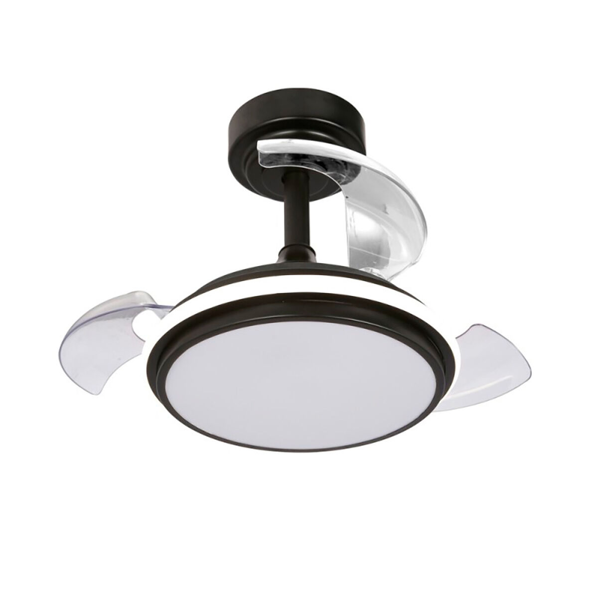 Takfläkt med belysning CristalRecord Svart 35 W 1000 Lm (3000 K) (4000 K)