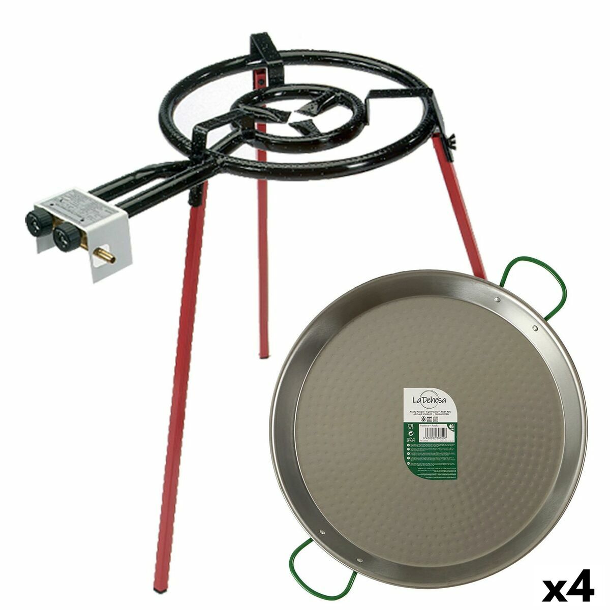 Gasolbrännare för paella La Dehesa 5069-LD Ø 46 cm Set 4 antal