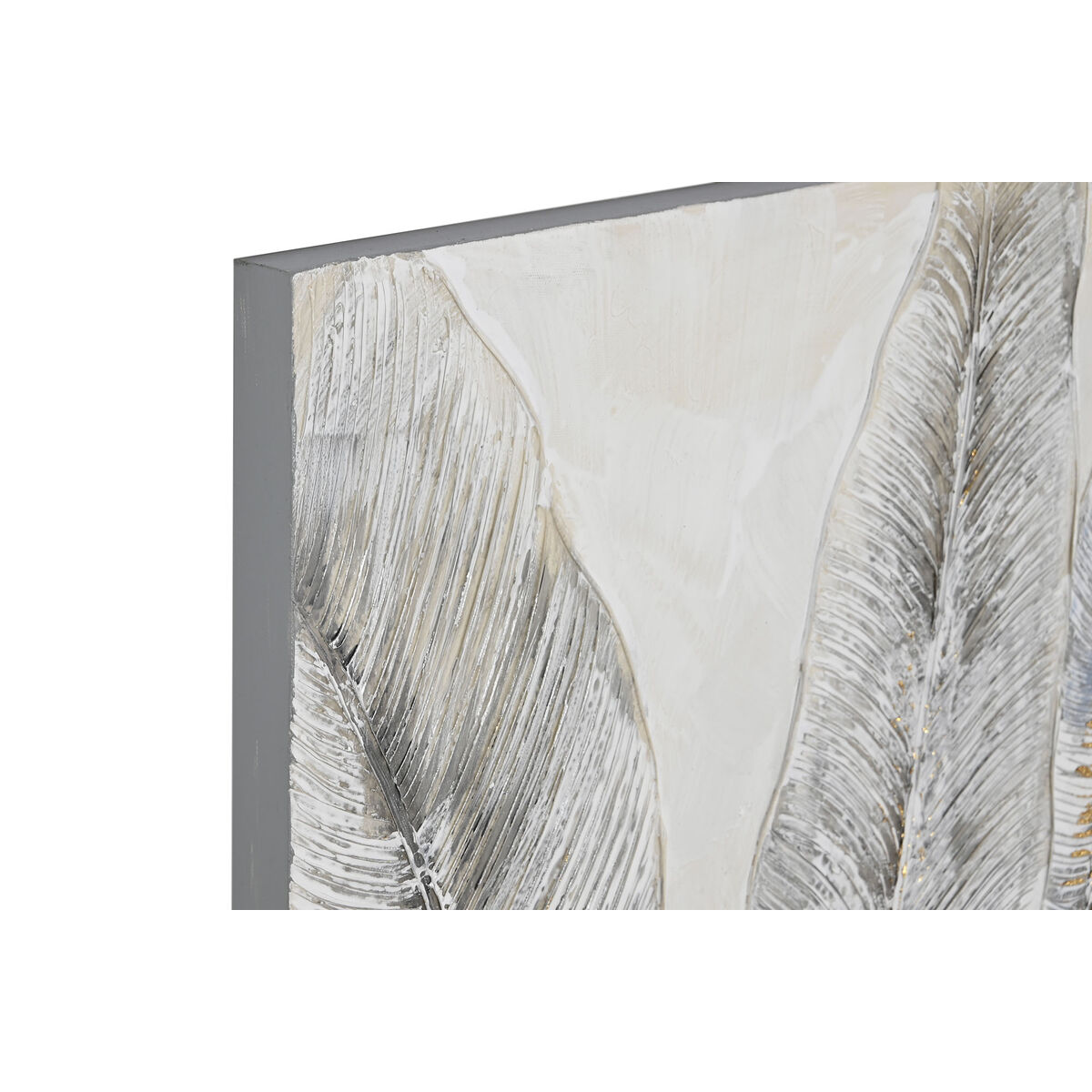 Tavla Home ESPRIT Löv av en växt Traditionell 90 x 3 x 120 cm (2 antal) - 4
