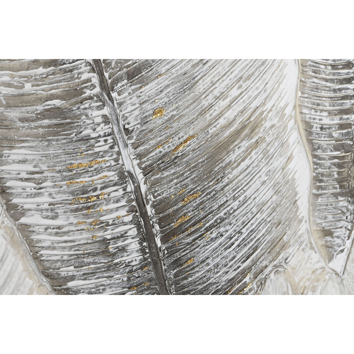 Tavla Home ESPRIT Löv av en växt Traditionell 90 x 3 x 120 cm (2 antal) - 3