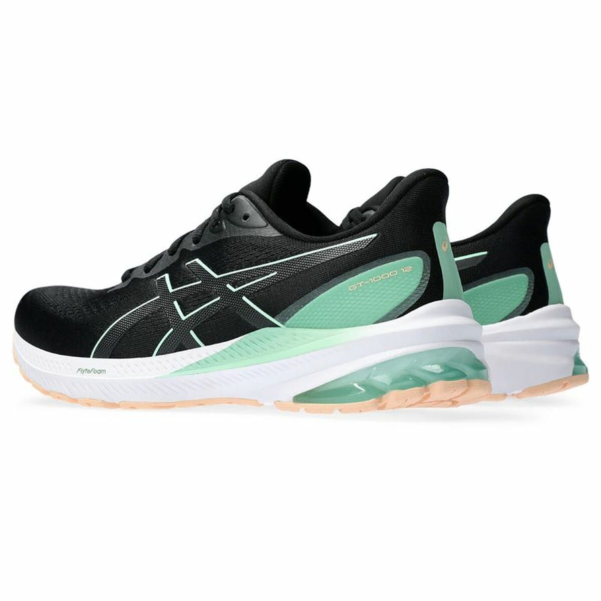 Gymnastiksko, Dam Asics GT-1000 Svart Mint - 6