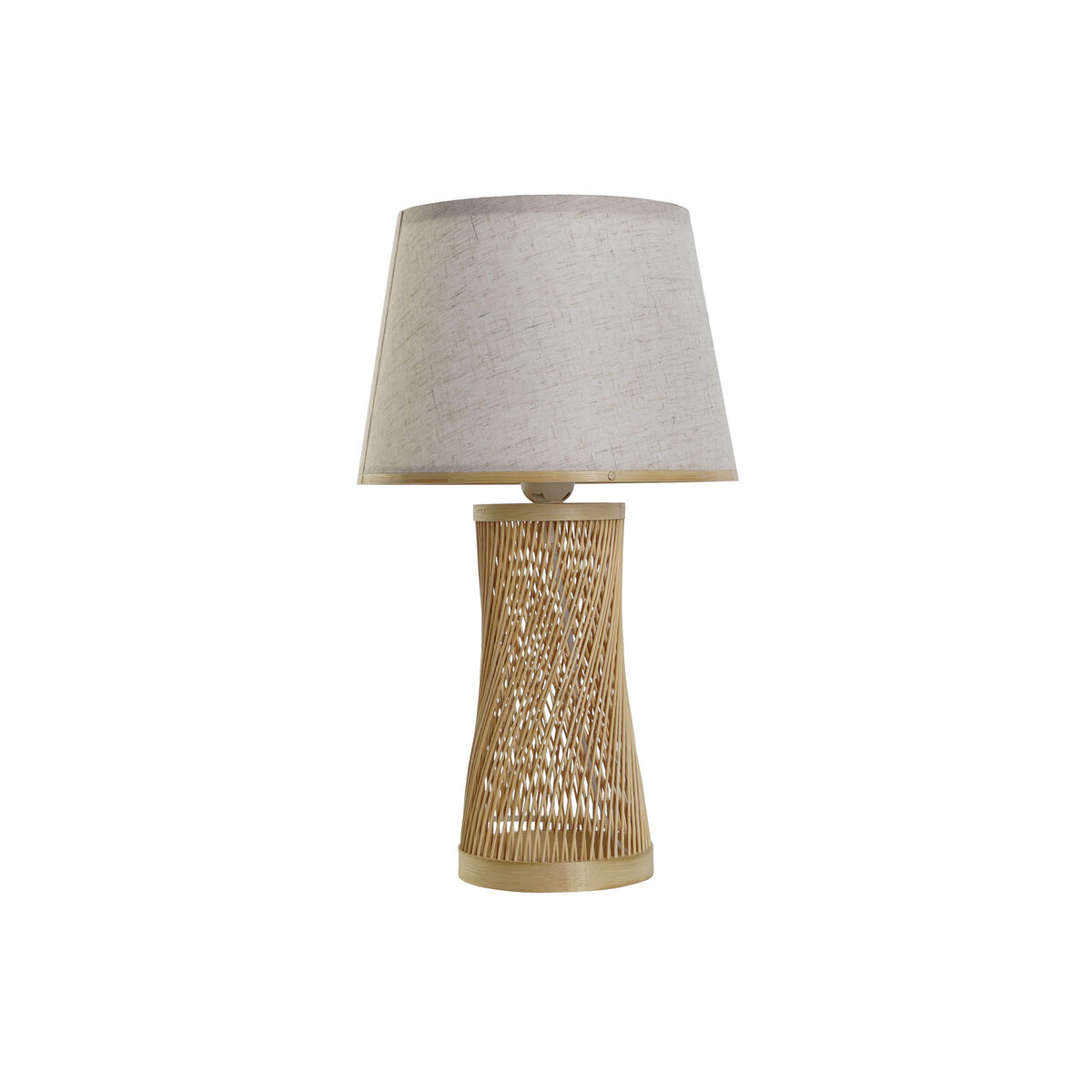 Bordslampa DKD Home Decor Brun Naturell Bambu 50 W 220 V 26 x 26 x 45 cm