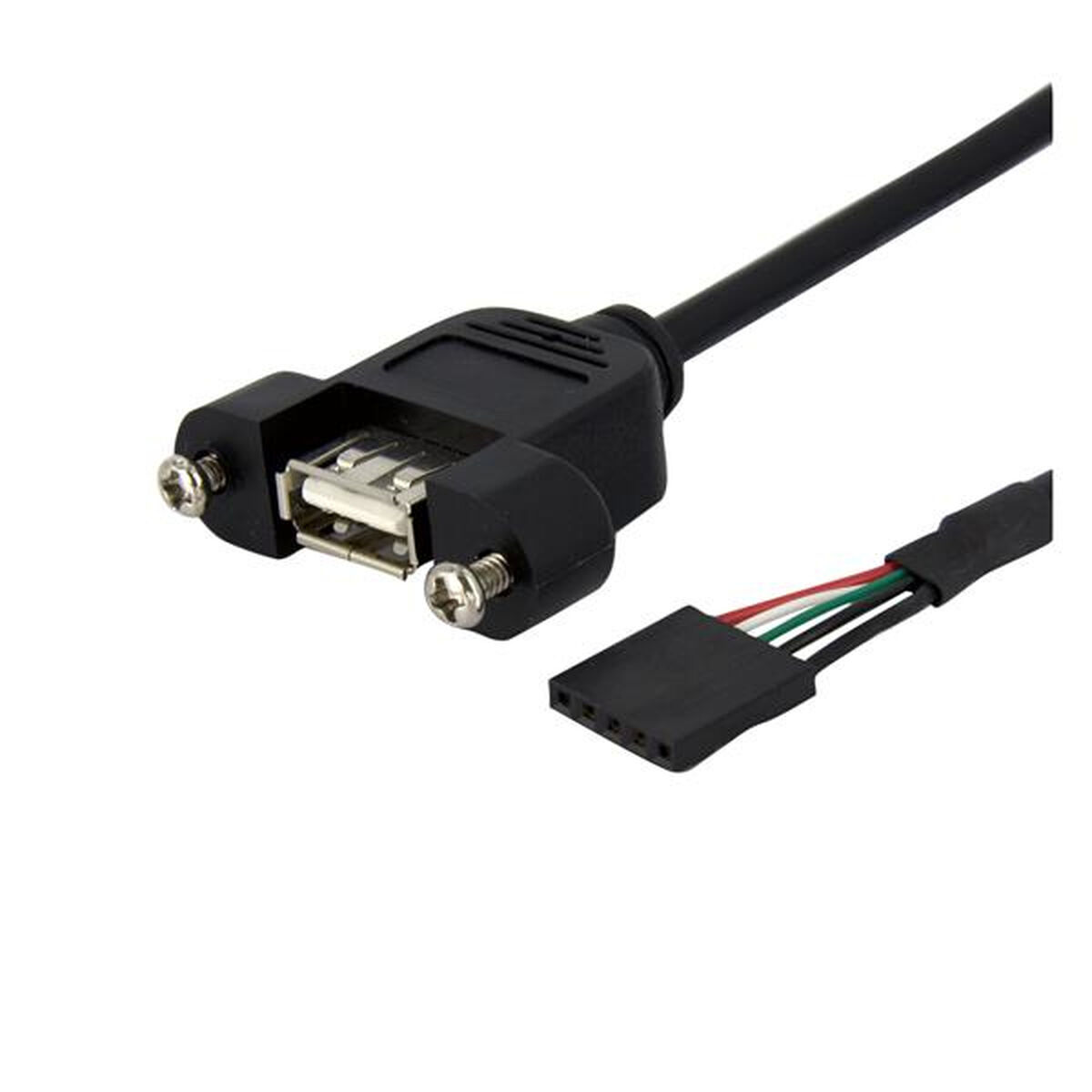 USB-kabel Startech USBPNLAFHD3 Svart 90 cm - 2
