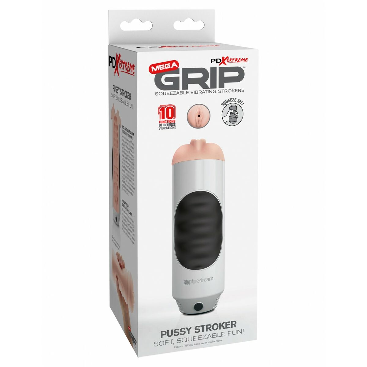 Endurance Jack Ass Pipedream PDX EXTREME MEGA GRIP VIBRATING STROKER Multicolour - 2