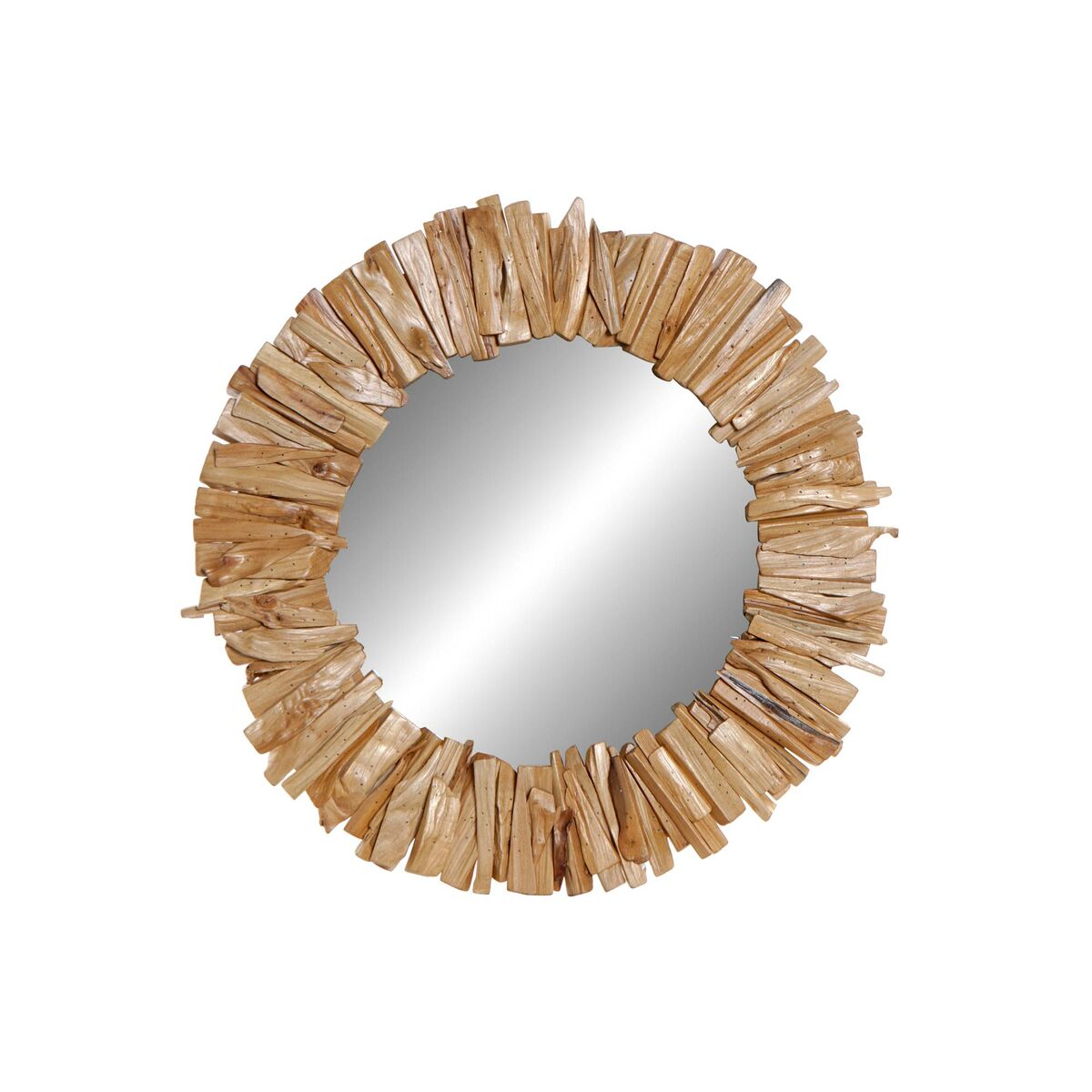 Väggspegel DKD Home Decor Naturell Alpino Antikbehandlad 60 x 4 x 60 cm - 4