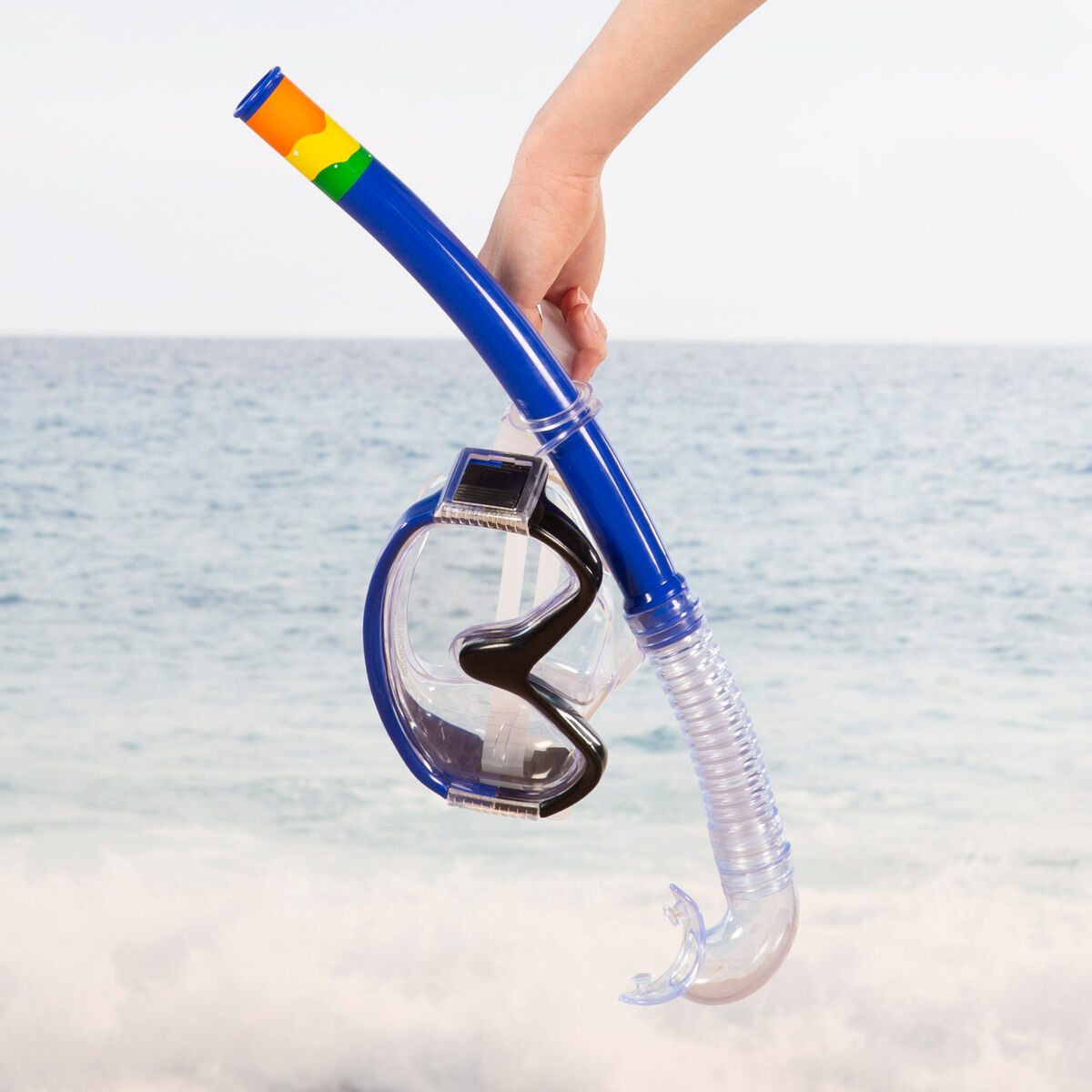 Snorkel och cyklop AquaSport Blå (6 antal) - 3