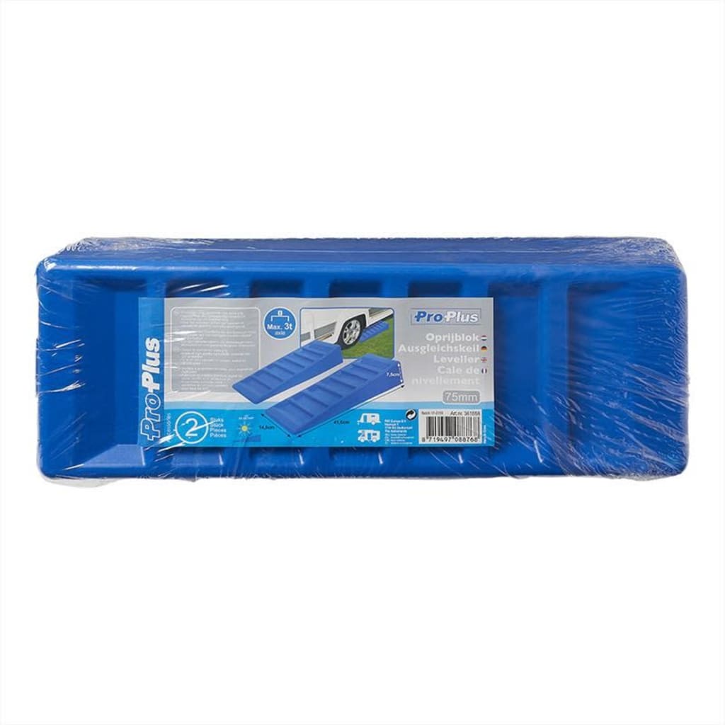 ProPlus Nivåklossar till husbil 2 delar 75mm plast blå - 4