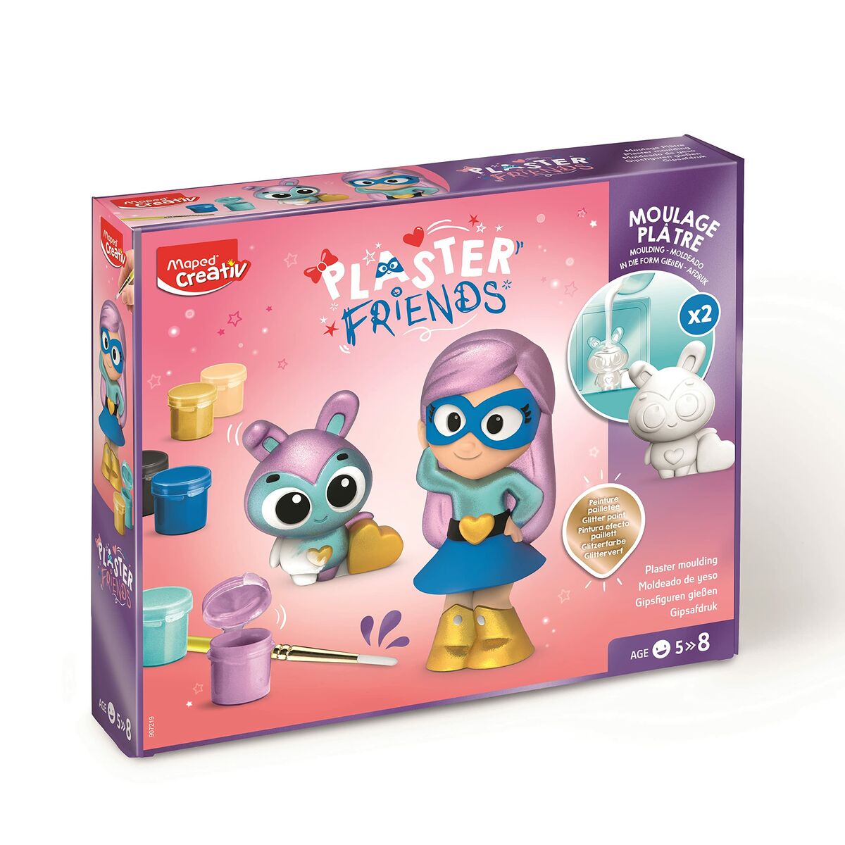 Modell-lera Maped Plaster Friends Formad