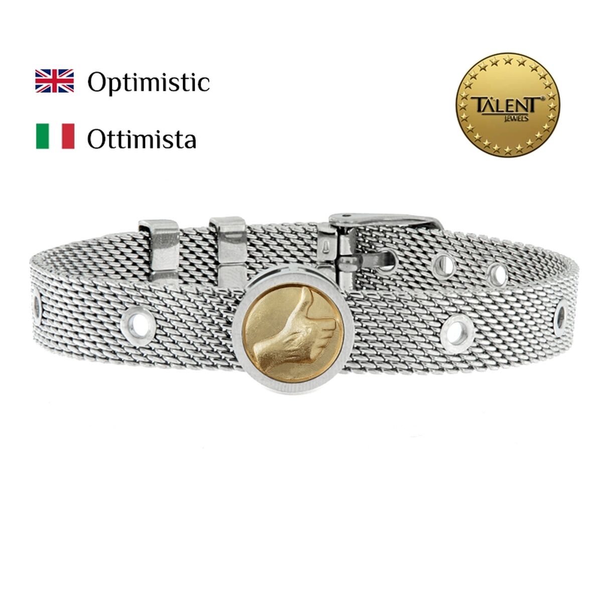 Unisexarmband Optimistic Talent Jewels TJA-5-13-01-1-235 Silvrig - 2