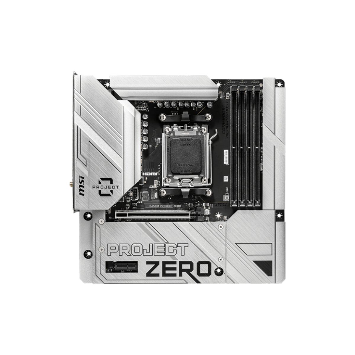 Moderkort MSI B650M PROJECT ZERO AMD B650