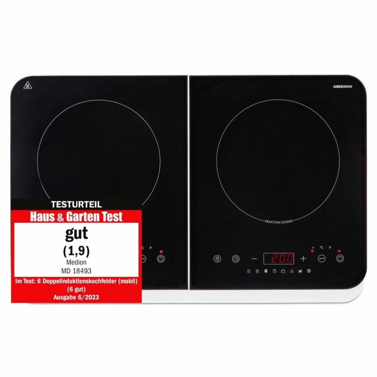 Induktionshäll Medion 18493 60 cm 3500 W