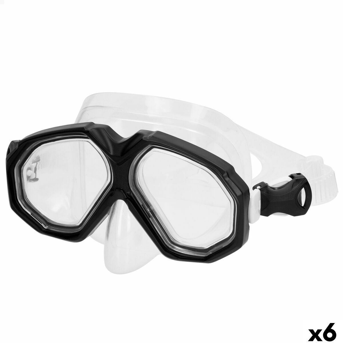Dykmask AquaSport Svart (6 antal)