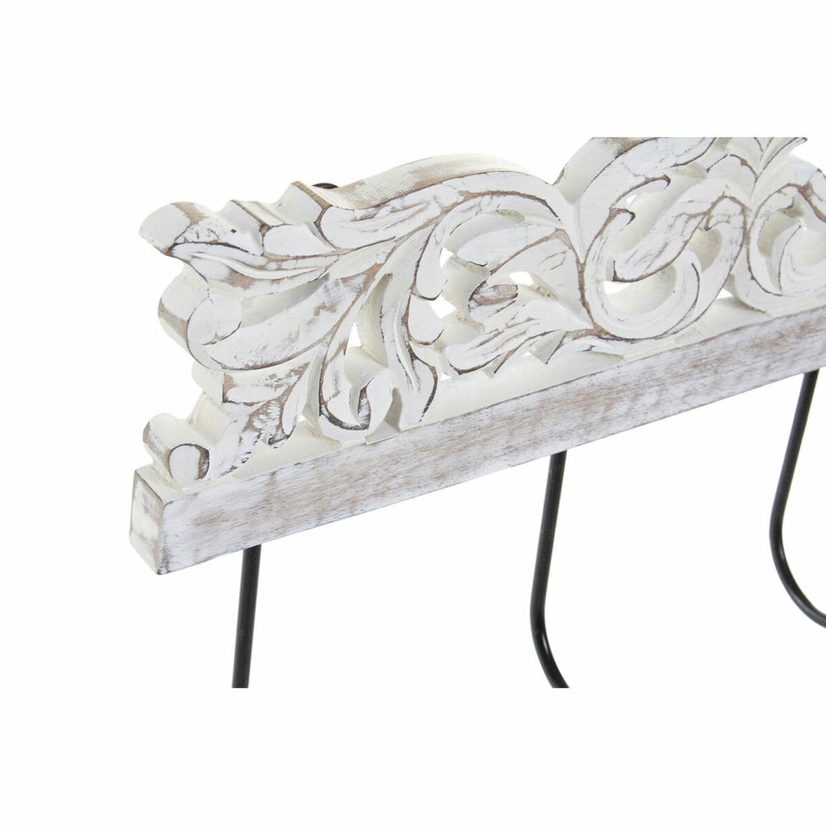 Väggmonterad rockhängare DKD Home Decor Metall Mangoträ (38 x 6 x 19 cm) - 2