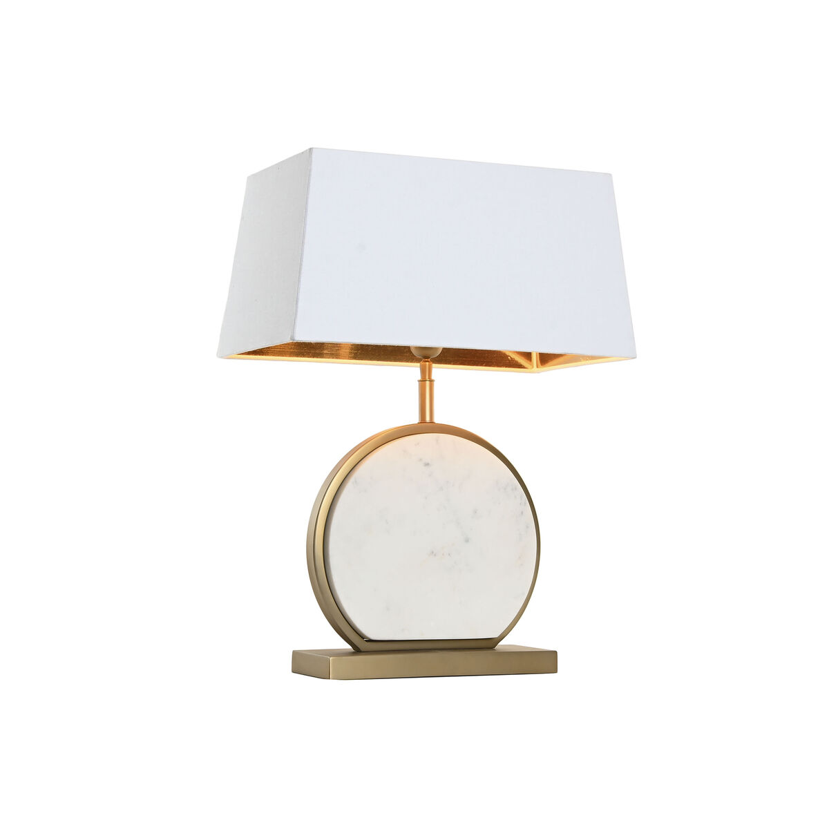 Bordslampa Home ESPRIT Vit Gyllene 50 W 220 V - 2