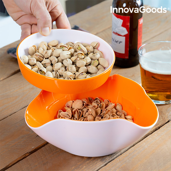 2-i-1 Snacksskålar InnovaGoods 2 Delar - 6