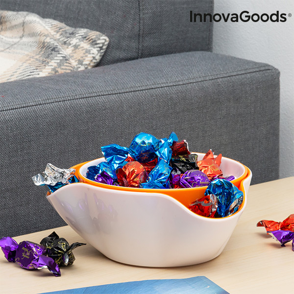 2-i-1 Snacksskålar InnovaGoods 2 Delar - 4