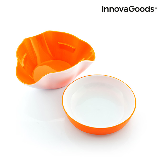 2-i-1 Snacksskålar InnovaGoods 2 Delar - 8