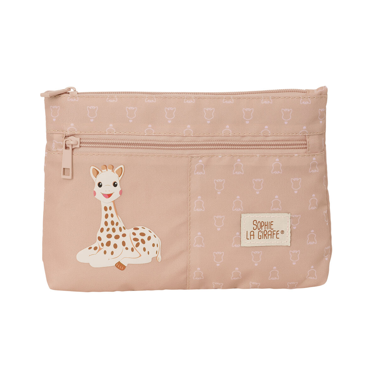Dubbel bär-allt Sophie la Girafe Beige 23 x 16 x 3 cm