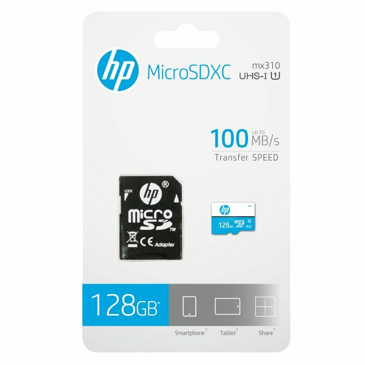 Micro-SD Minneskort med Adapter HP HFUD128-1U1BA - 2