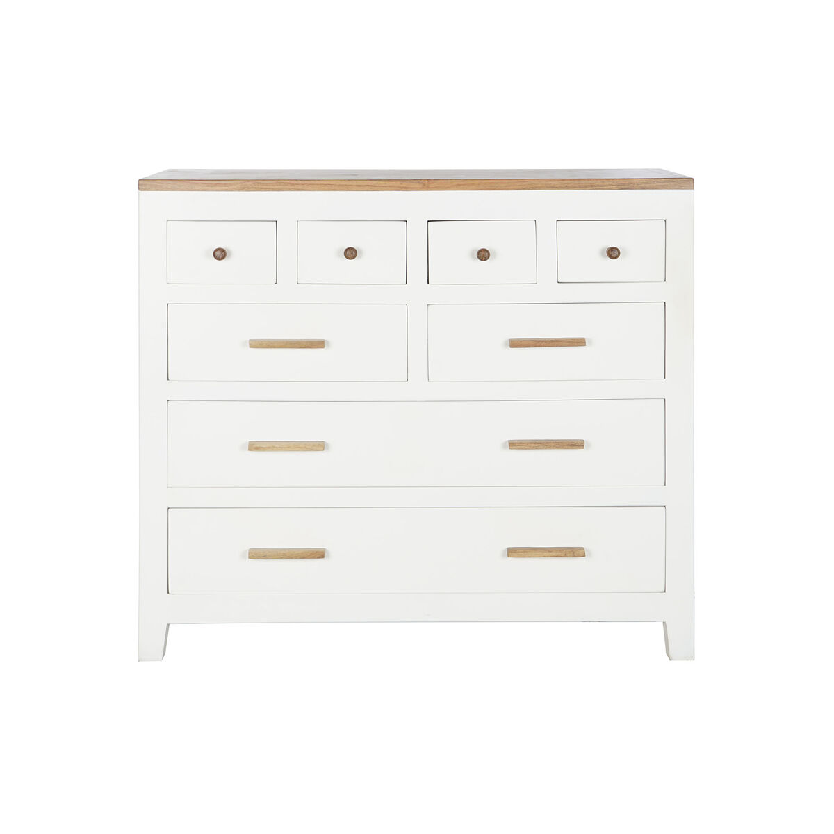 Kommod DKD Home Decor Vit Brun Akaciaträ Mangoträ Urban 110 x 45 x 100 cm - 6