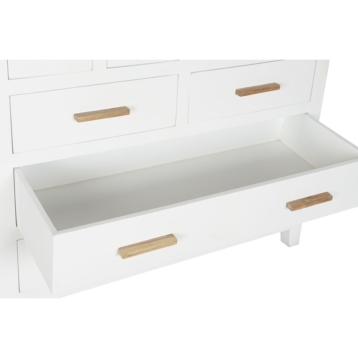Kommod DKD Home Decor Vit Brun Akaciaträ Mangoträ Urban 110 x 45 x 100 cm - 3