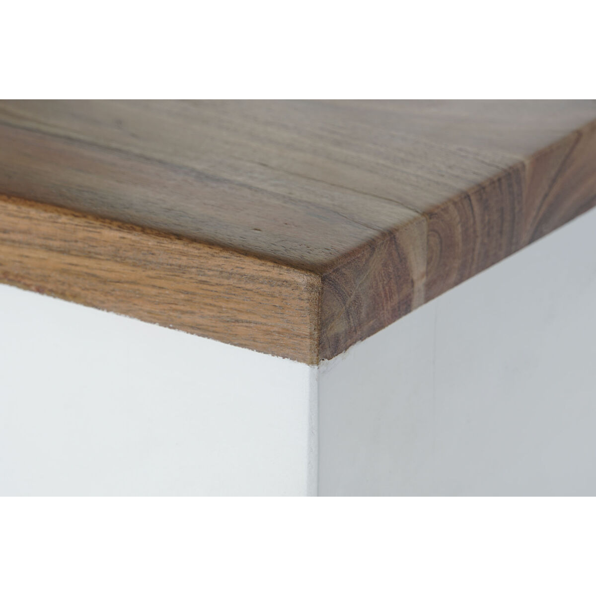 Kommod DKD Home Decor Vit Brun Akaciaträ Mangoträ Urban 110 x 45 x 100 cm - 2