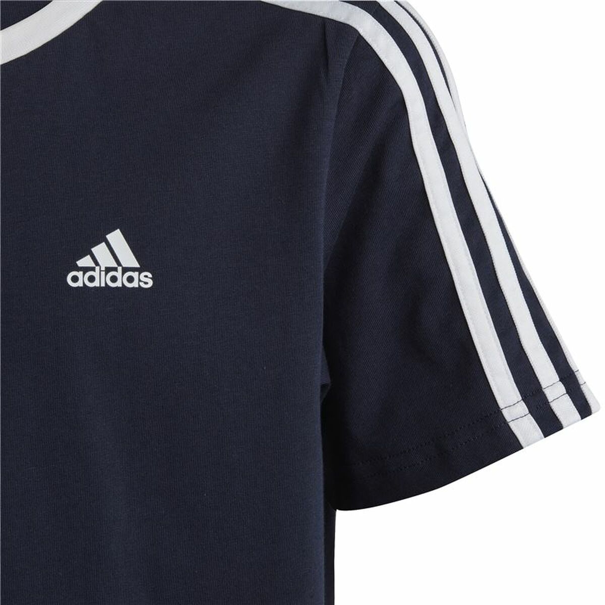 T-shirt med kortärm Adidas 3S Badge of Sport Svart - 3