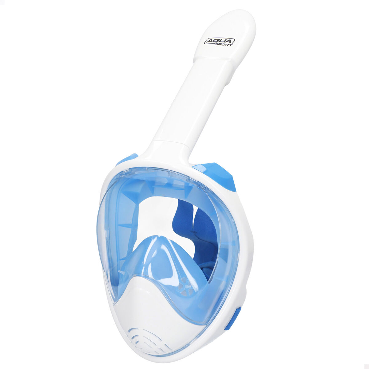 Dykmask med actionkamerahållare AquaSport Blå Vit (4 antal) - 2