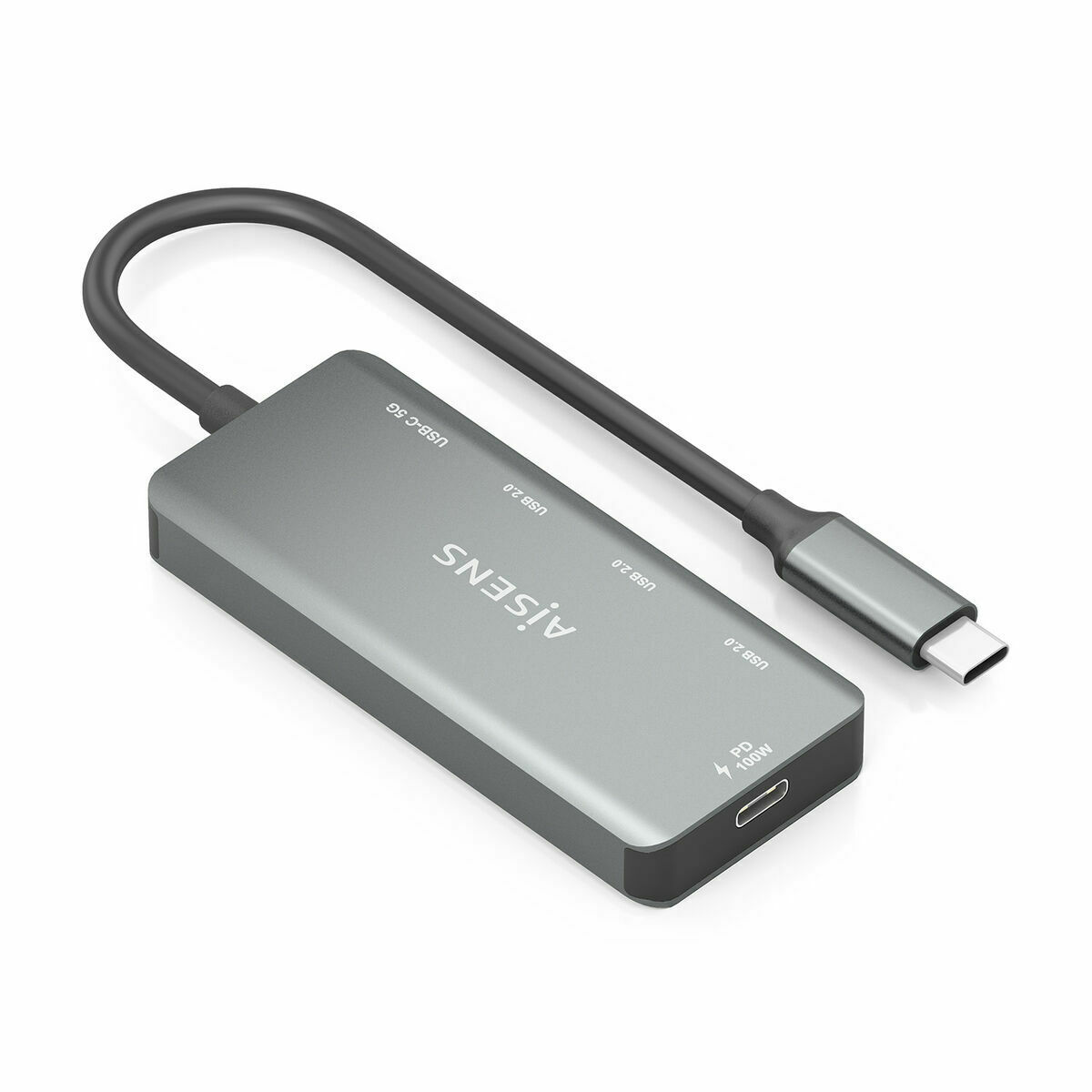 USB-HUB Aisens A109-0945 Grå 100 W - 2