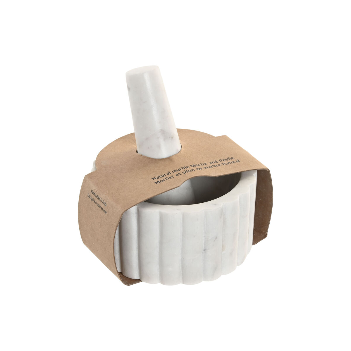 Köksmortel Home ESPRIT Marmor 12,5 x 12,5 x 7,5 cm - 2