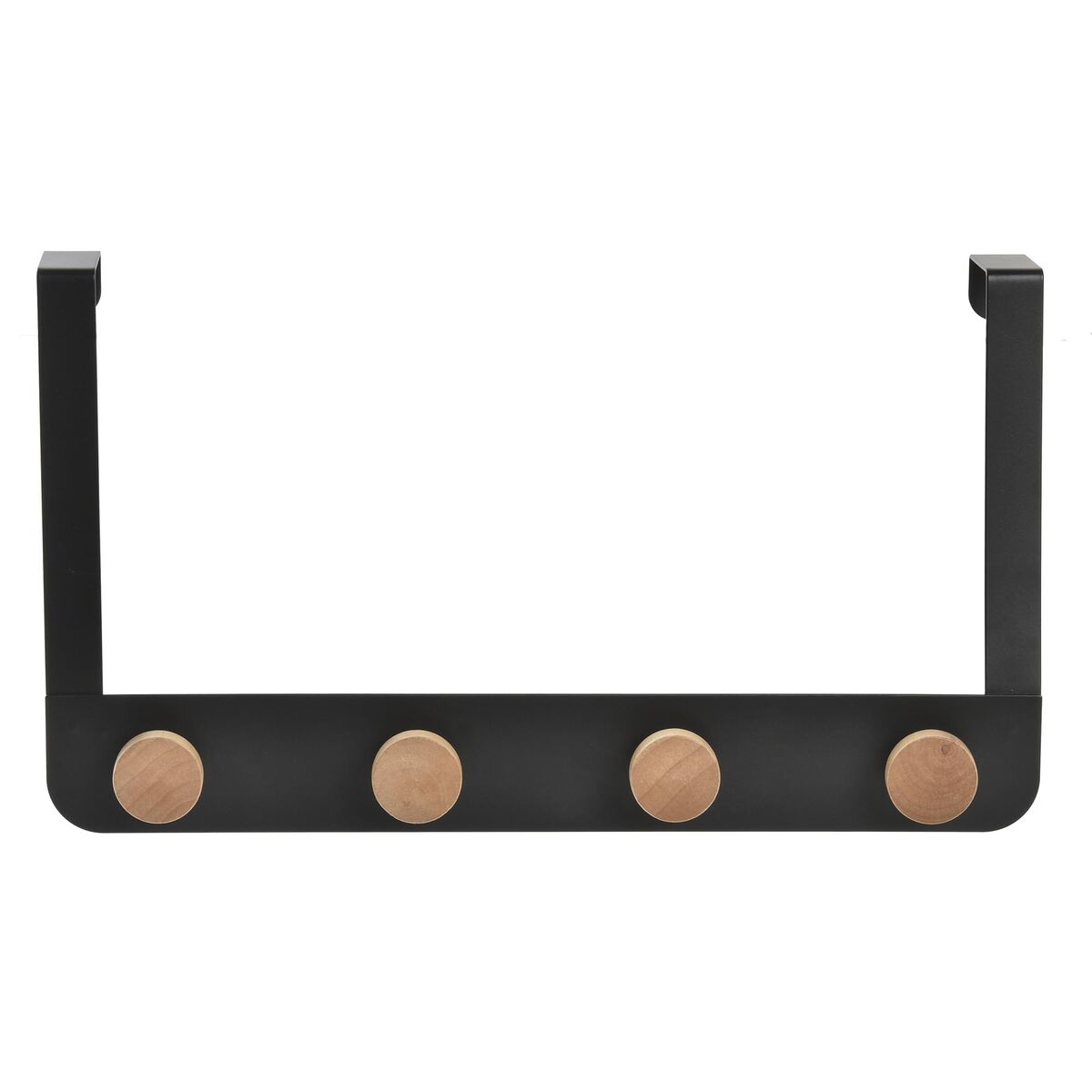 Dörrhängare DKD Home Decor (4 Klädhängare) Metall Trä (35 x 2,5 x 20 cm)
